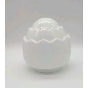 Vtg ART DECO Acorn Milk Glass Ceiling Light Replacement Globe Egg 1930's